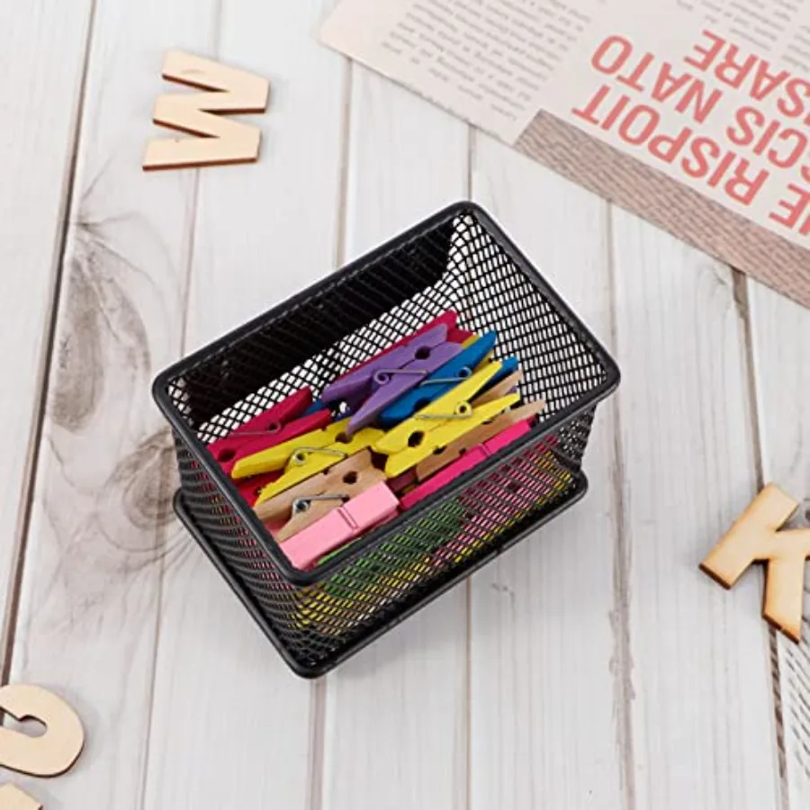 مجموعة سلة مغناطيسية سوداء مكونة من سلة ثلاجة وسلال مغناطيسية شديدة التحمل وحامل منظم للخزانة المغناطيسية للسبورة البيضاء