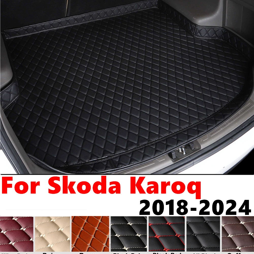 

Коврик багажника для Skoda Karoq 2024 2023 2022-2018 XPE, защитный задний коврик для багажника, поднос для багажника