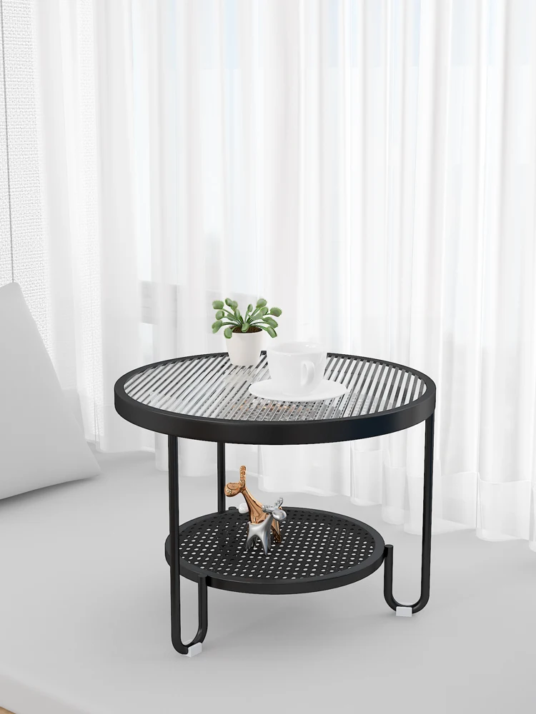 

Round glass bay window Small table Home B & B Hotel Tatami wrought iron tea table coffee table