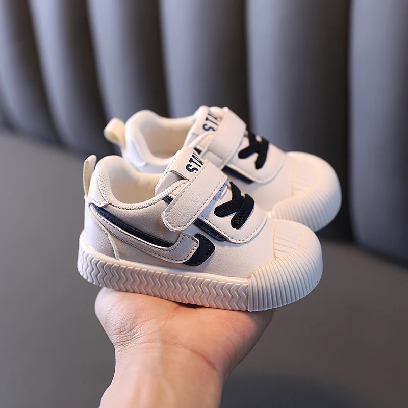 Spring and Autumn Learning Walking   Casual Dad Shoes Baby  Shell Shoes Learning Walking Shoes Girl Little  White Shoes