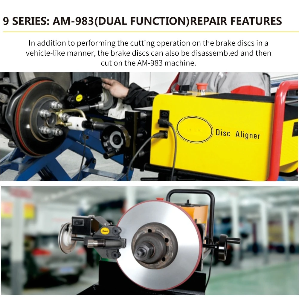 Dual-purpose brake disc repair machine Multifunctional automobile optical drive disc grinder Brake disc polishing machine