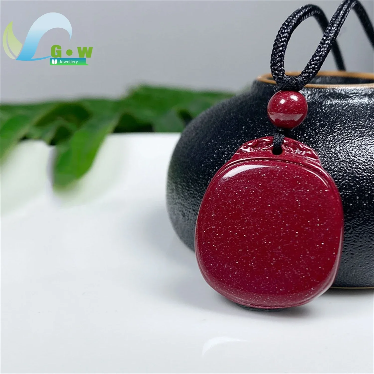 Natural High Content Cinnabar Purple Gold Sand Pendant Zodiac Year Protection Jewelry Unisex Men Women Chinese Traditional Gift