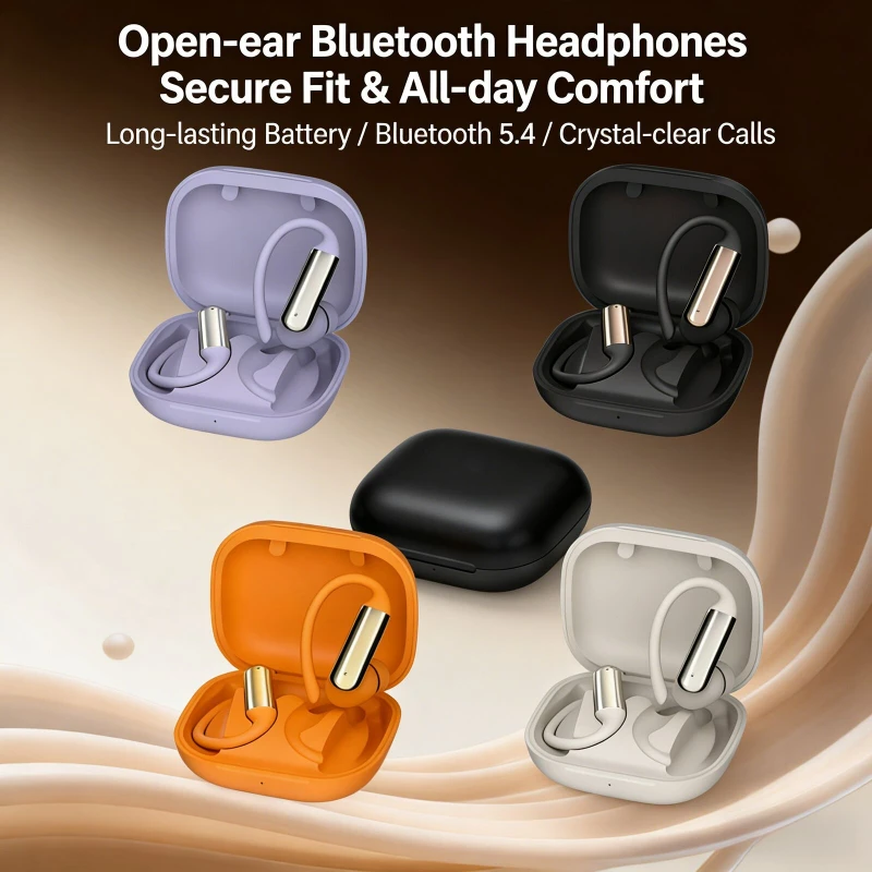 

Wireless Bluetooth Earphones Ear Hook In-Ear Noise Reduction Hifi Soound Comfortable Protable Long Battery Life TWS For Sports
