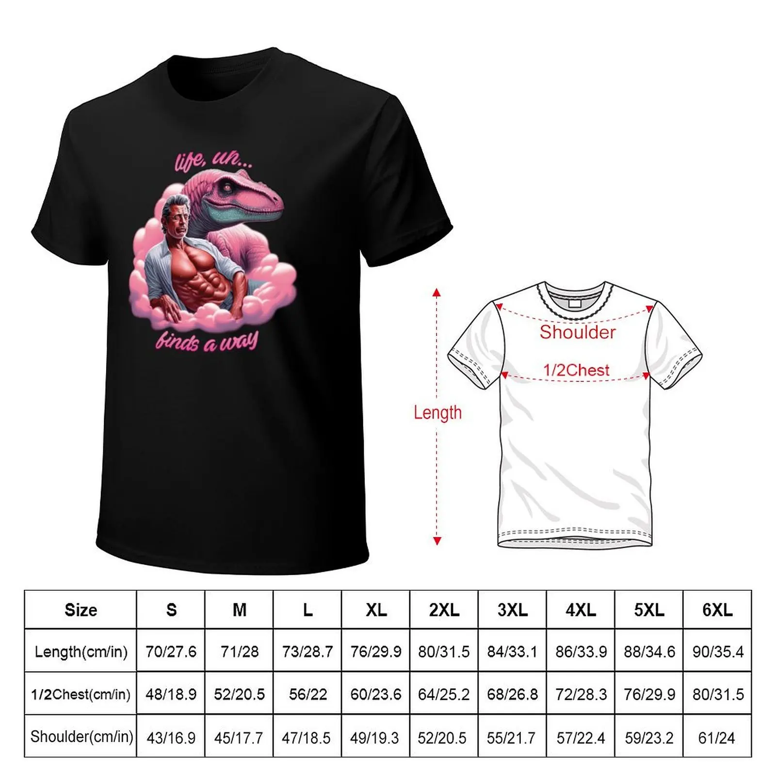 Life, uh... Finds a Way Pink Ian Malcolm T-Shirt Cool Dry Performance T-Shirt