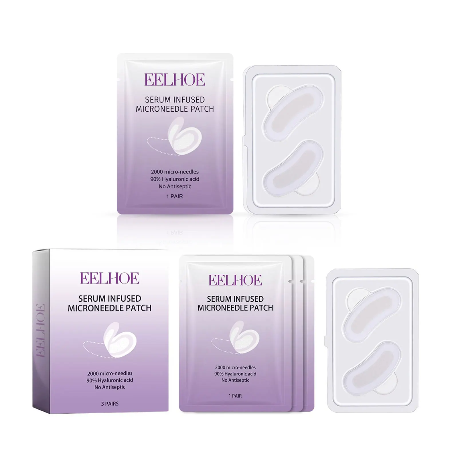 Płatki pod oczy z kwasem hialuronowym Fade Fine L-ines Fiming Lifting Eye Contour Dark Circles Remover Anti Puffiness Remove Eye Bag Patches