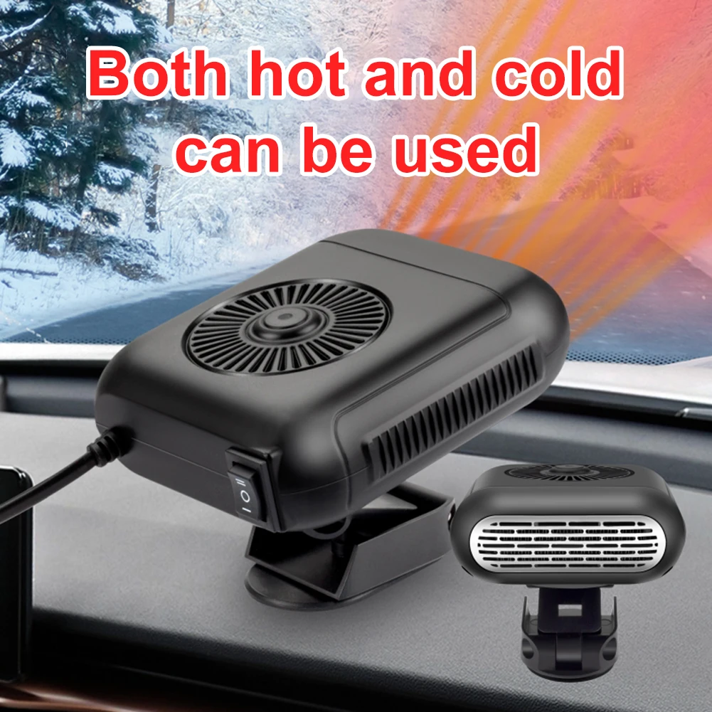 Calentador de coche, desempañador de parabrisas, ventilador descongelador de 12V/24V, desempañamiento de parabrisas Universal, ajuste de ángulo, accesorios para automóviles