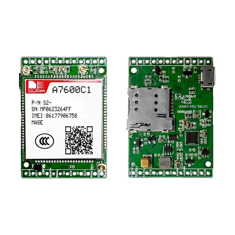 SIMcom A7600C1-MASE 4G CAT1 Основная плата A7600C1-MASE Макетная плата A7600C1-MASE LTE CAT1 + голосовая + GNSS коммутационная плата