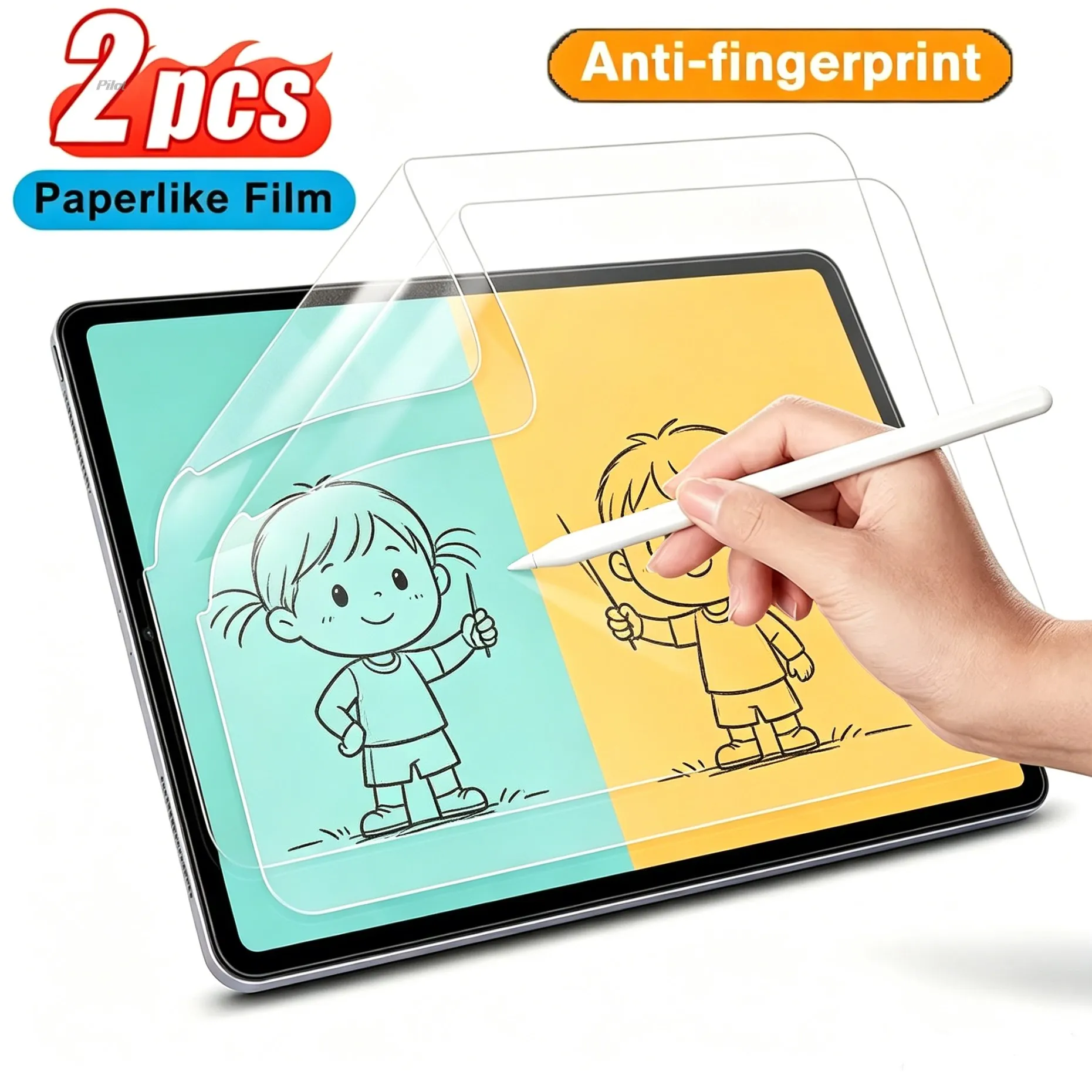 

Matte Paperlike Texture Screen Film For iPad Pro 11/13 M4 M5 iPad 10 11th 12th Air 6 7 8th, Writing Drawing Tablet Screen Guard