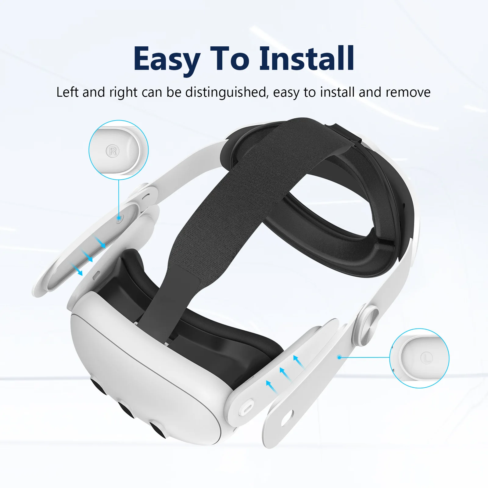 Head Strap for Meta Quest 3, Elite Strap Alternative VR Accessories for Oculus Quest 3