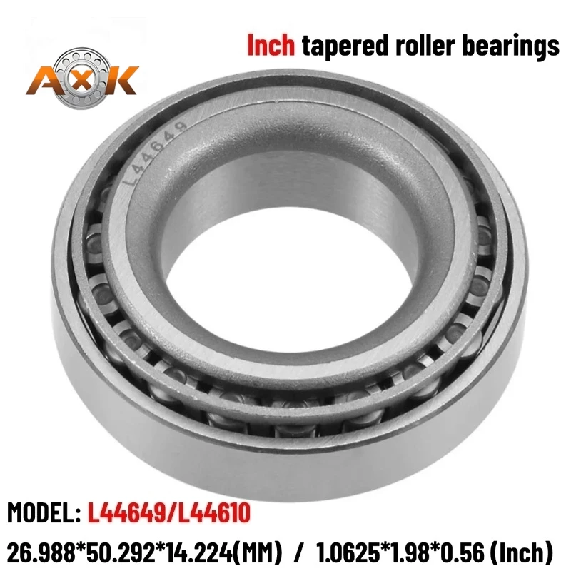 L44649/L44610 ID*29.988MM  L45449/L45410 ID*29MM  Outer Diameter 50.292 Height 14.224mm Inch Tapered Roller Bearings