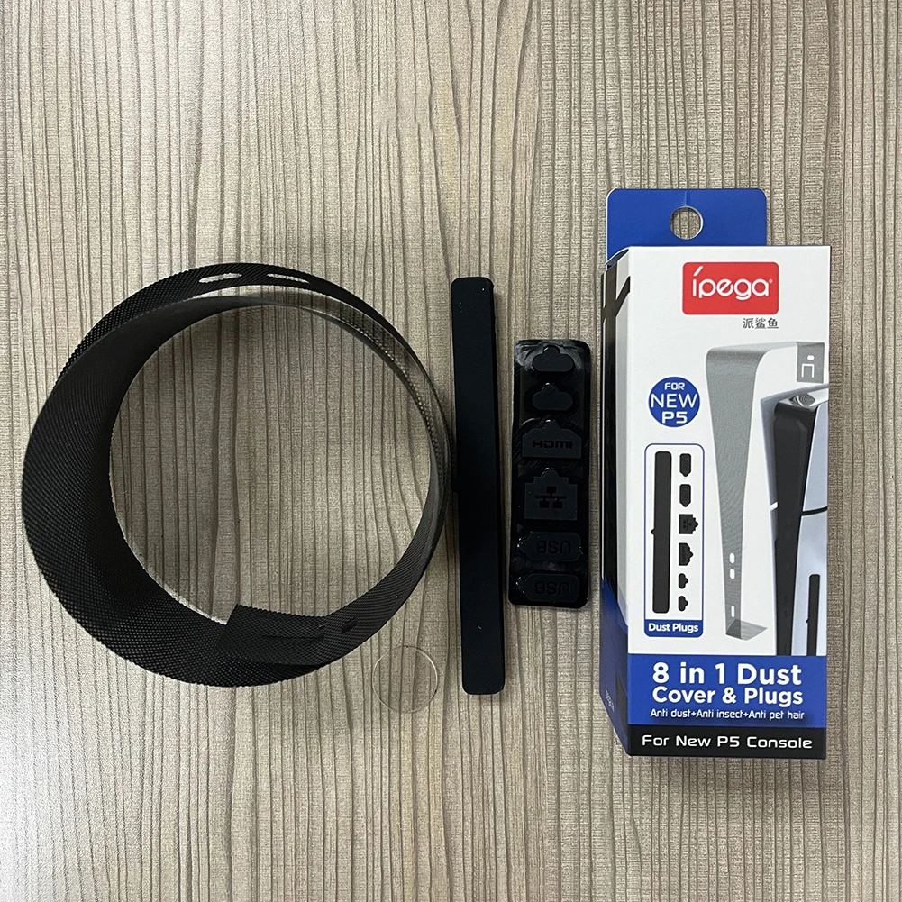 شبكة مضادة للغبار لوحدة التحكم بالأقراص الرشيقة PS5 ، من كلوريد البولي فينيل والسيليكون ، شبكة مقاومة للأتربة مع سدادات الغبار ، الإصدار الرقمي ، 8 ، بلاي ستيشن 5 #5