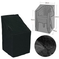 Outdoor Stacked Chair Dust Cover Garden Patio Furniture Protector Cover Waterproof Dustproof Chair Cover Rain Cover Chair Sofa