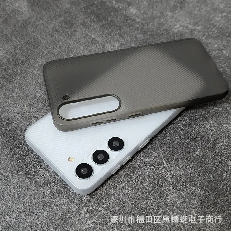KZDOO Carbon tpu pp Carbon fiber texture PP phone Case for Samsung Galaxy S24 s23 Ultra plus Titanium grey Ultra-thin phone case