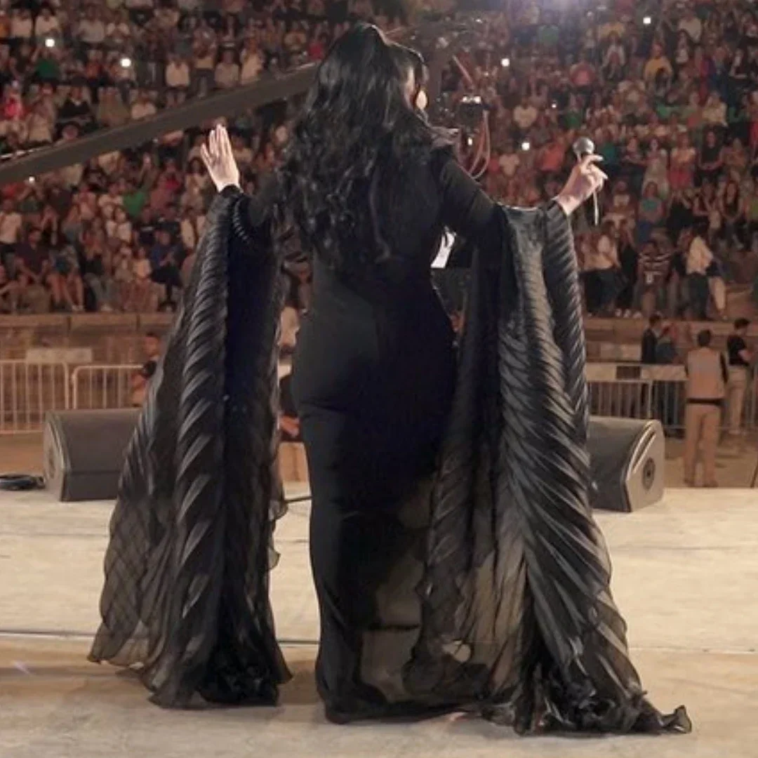 Vestidos De Noche De sirena negros De Arabia Saudita, Jersey personalizado con cuello alto y cuentas, Vestido De graduación De manga larga
