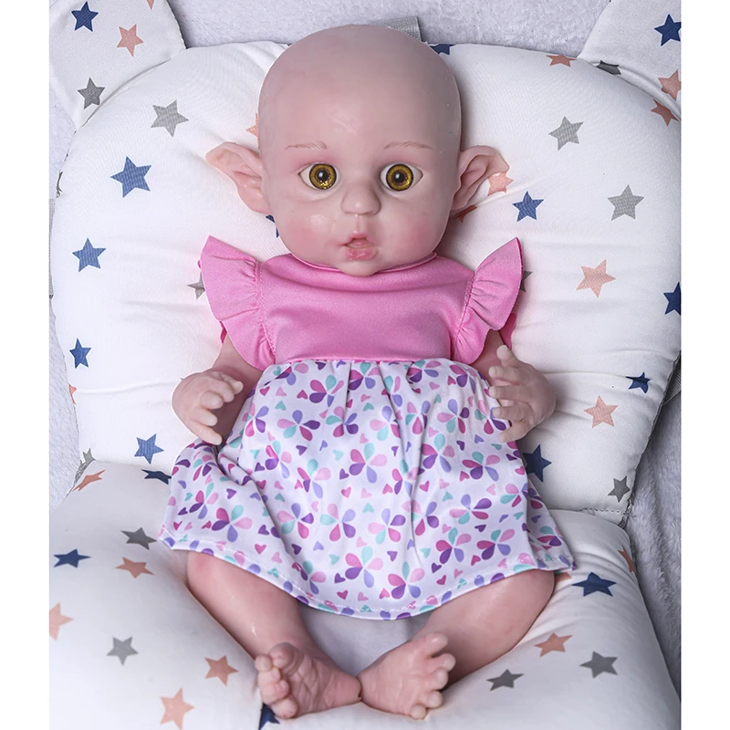 44cm handmade high quality soft silicone reborn toddler detailed realistic handmade painting collectible art doll