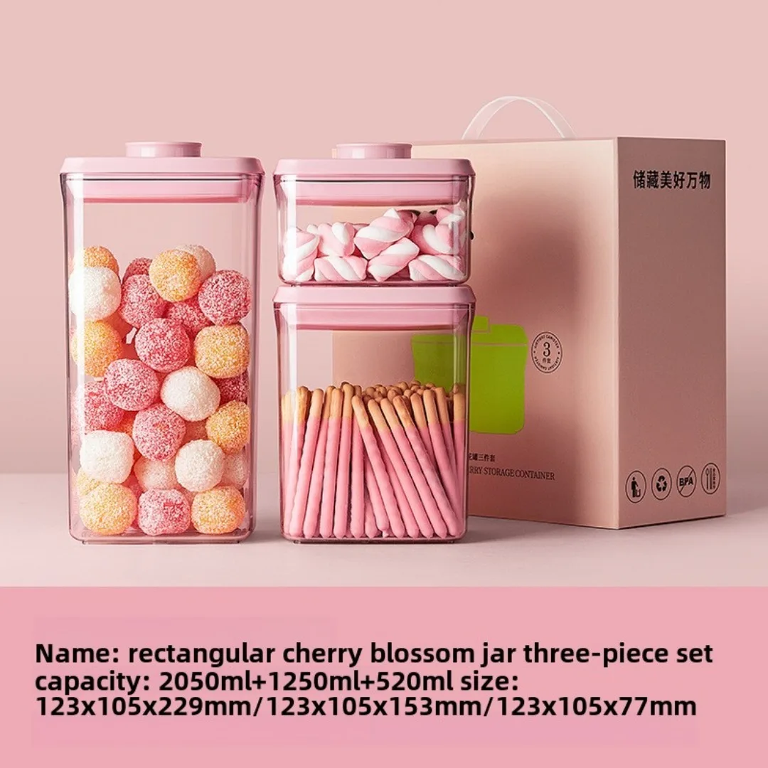 Food moisture-proof sealed box, kitchen storage jar, candy gift set sealed jar