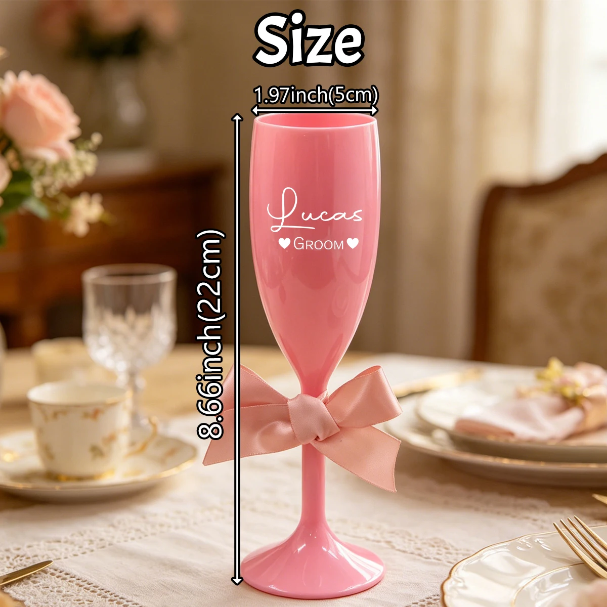 Custom Name Champagne Flute, P - Champagne Flute Pair recension och pris