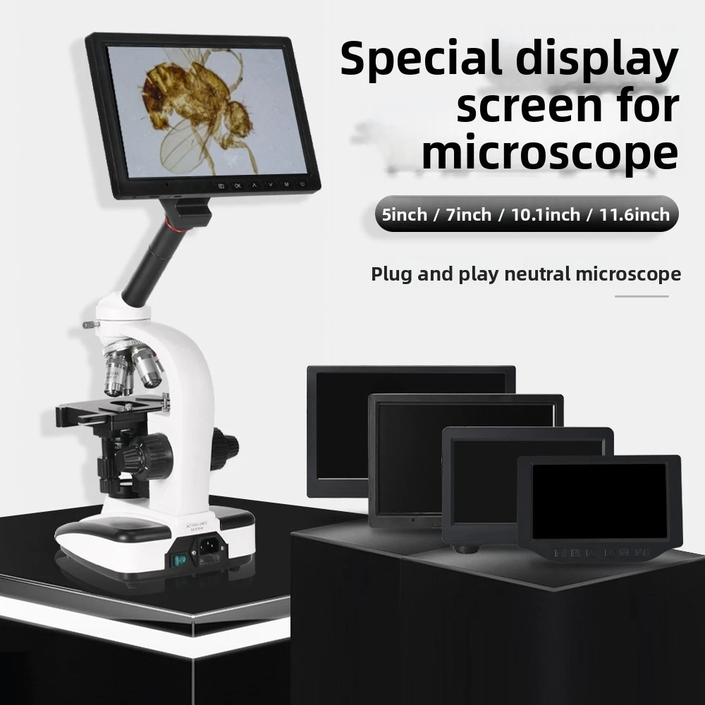 

Microscope external general high definition integrated display screen 5 7 10.1 11.6 inch with measuring