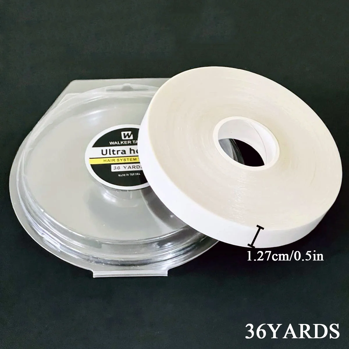 

Двусторонняя лента для систем наращивания волос Walker Tape Ultra Hold, 1,27 см * 36 ярдов, для крепления накладных волос, кружевных заколок и париков.