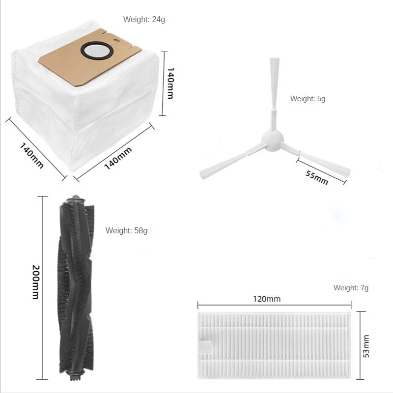 Hoofdborstel Hepa Filter Stofzak Vervanging Reserveonderdelen Accessoires Voor Neabot Q11 Robtische Stofzuiger Robot