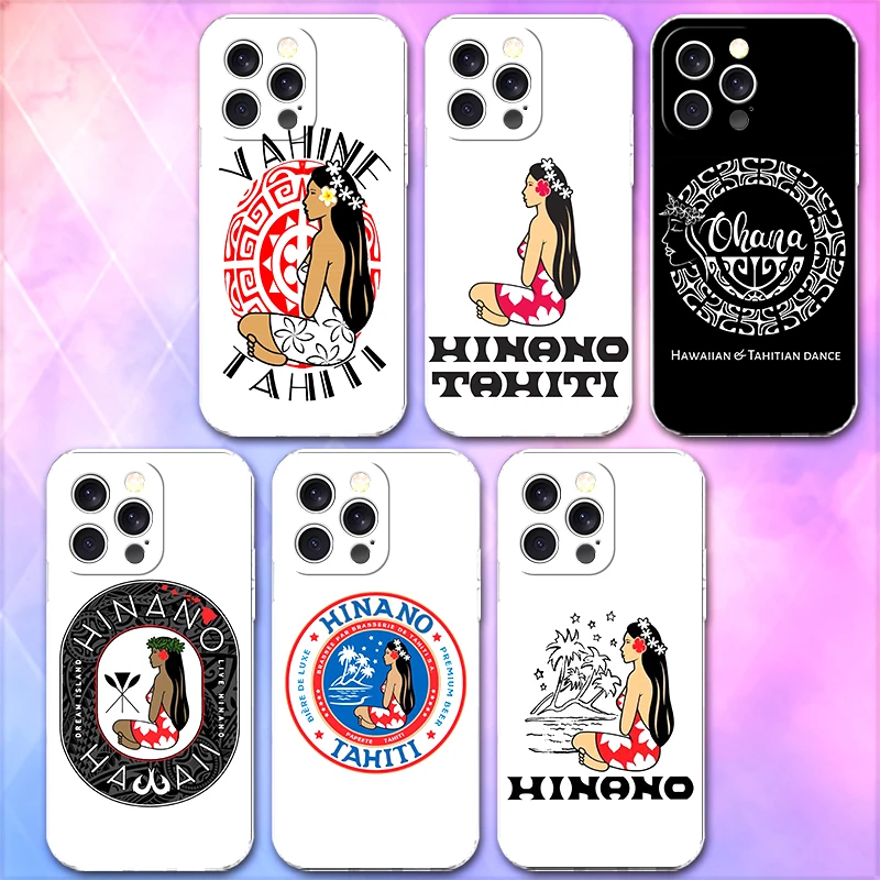 Мягкий чехол для телефона Vahine Tahiti Girl Beach с узором для iPhone 16, 17, Air, 14 Plus, 15 Pro Max, 16E, 17E, 13 Mini, 12, 11, XS, 7, 8, SE