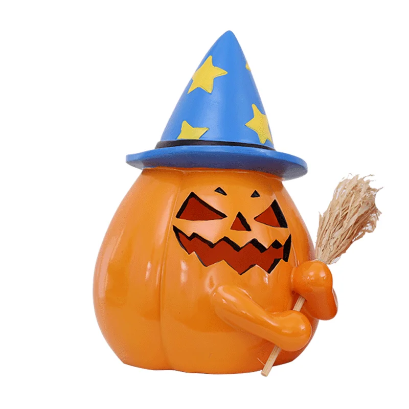 Halloween Shining Pumpkin Lantern Resin Children's Decoration Prop