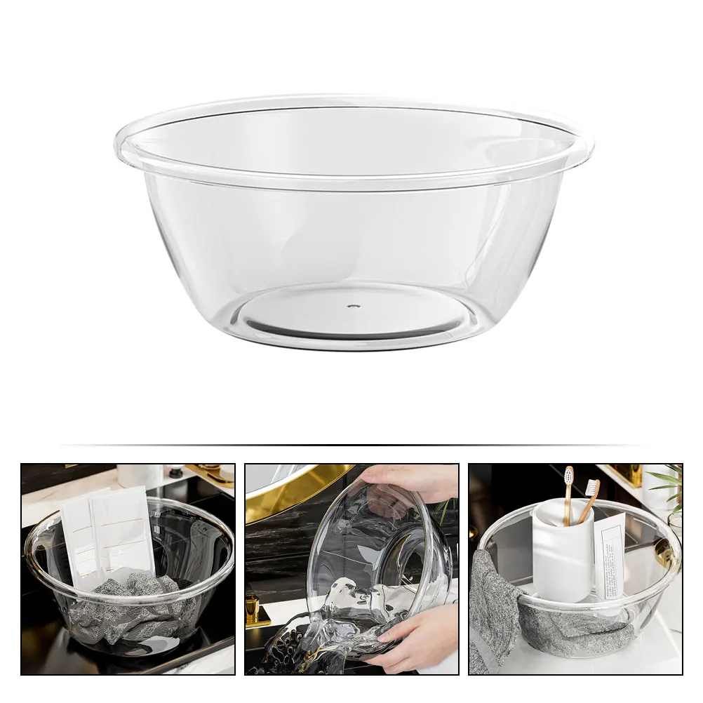 

Thickened Plastic Wash Basin Face Cleansing Washing Basin Large Capacity Bathroom Washbasin Household Storage Tub Smooth Surface
