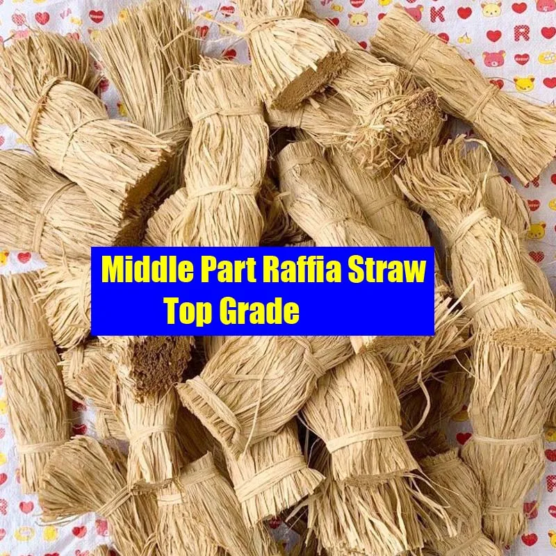 Top Grade Middle Part Natural Real Raffia Straw Love Grass Wedding Party Flower Gift Box Packing Material Home Diy Decoration