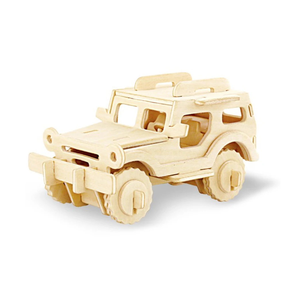 

Kids Toys 3d Puzzle Bus Assembly Wooden Educational Simulation Preschool