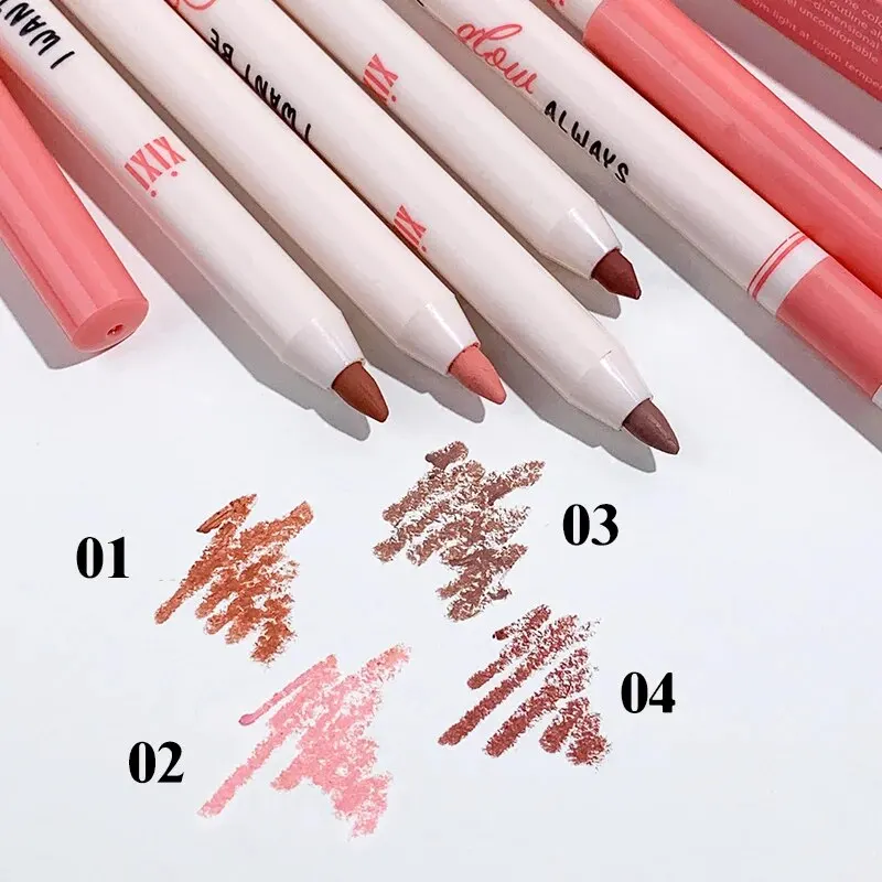 XIXI Sweet Pear Vortex Lipliner Soft Fog Matte Nude Lipstick Pen Outlines Lips Waterproof Beauty Daily Colors Cosmetics