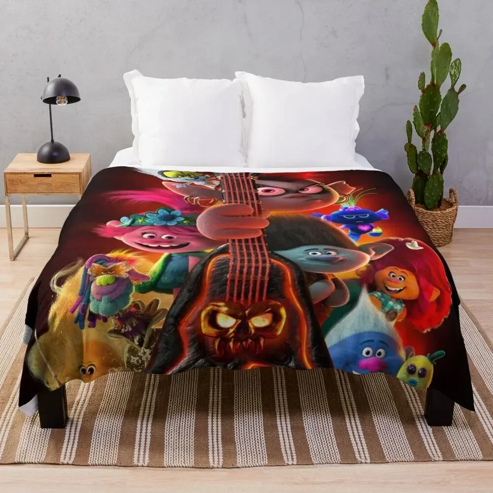 

TROLLS WORLD TOUR (2020) Throw Blanket Soft Cozy Blanket for Pet Kids Adults