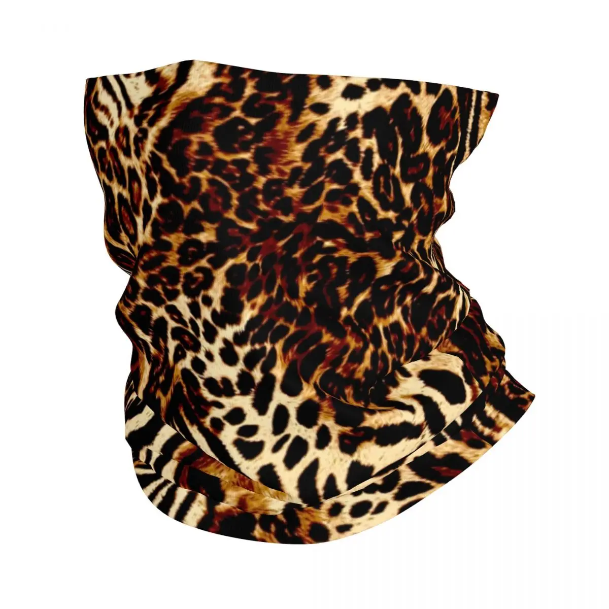 LEOPARD Fine Art Tiger Bandana Neck Gaiter Printed Abstract Fur Jungle Balaclavas Mask Scarf Headwear Fishing Unisex Adult