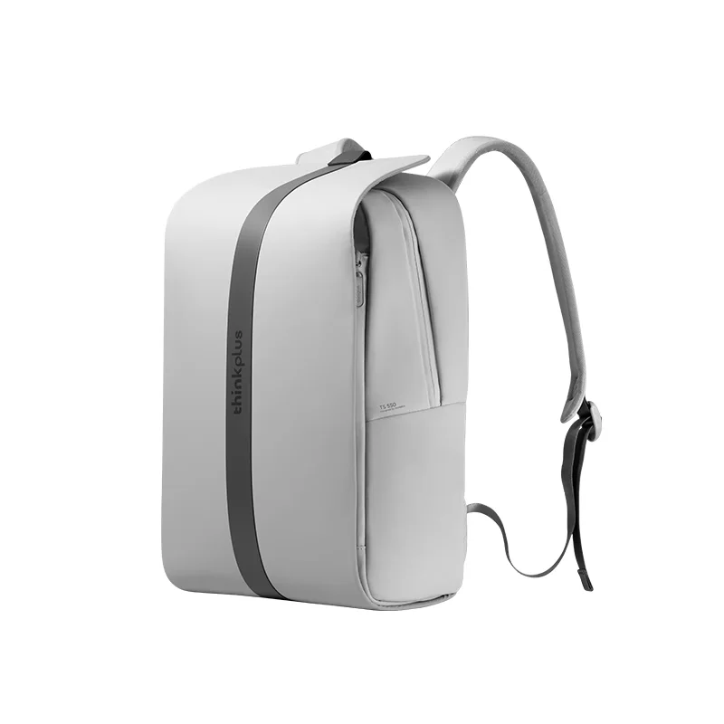 Imagem -03 - Lenovo-thinkplus Moda Geometria Mochila 16 Polegada Laptop Bolsa Armazém Área 12 pu Mais Nylon Resistente ao Desgaste de Água