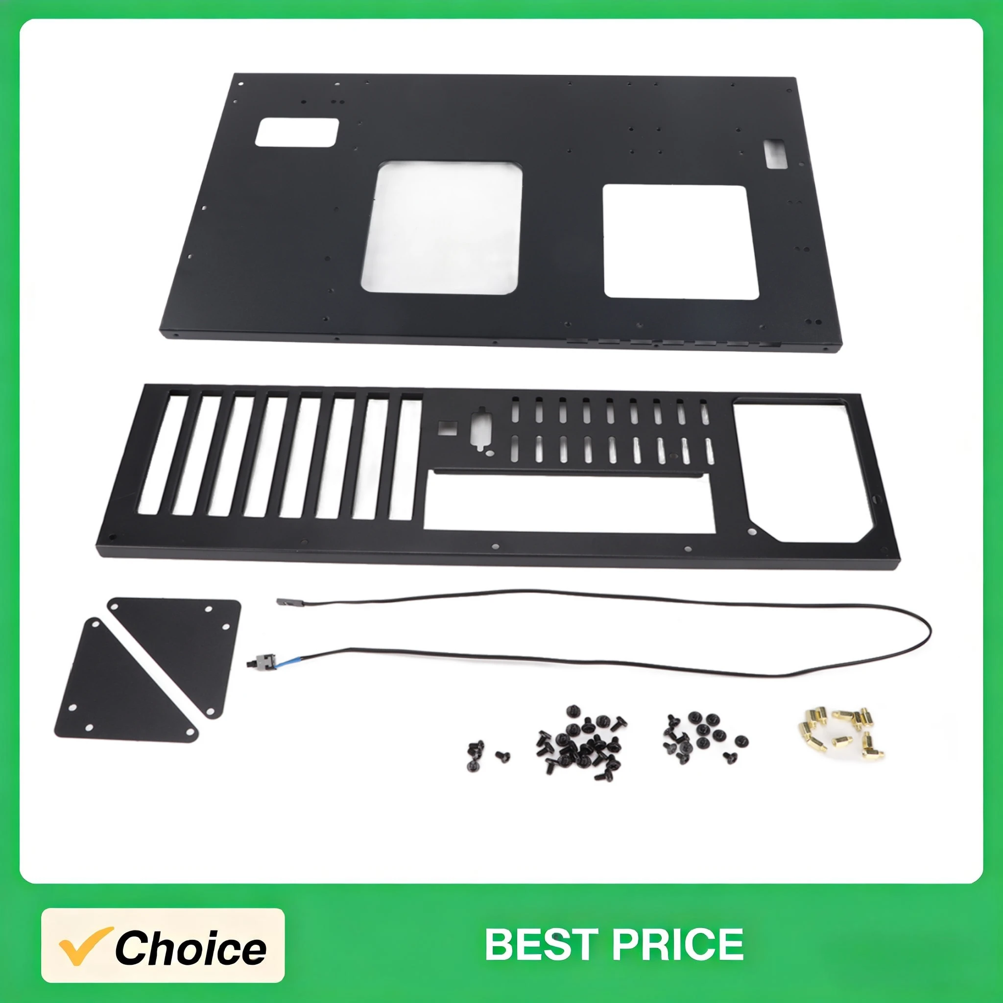 

Открытый компьютерный корпус 305x245 мм для материнских плат, высококачественный материал SECC, стандарт ATX, блок питания, компьютерные аксессуары