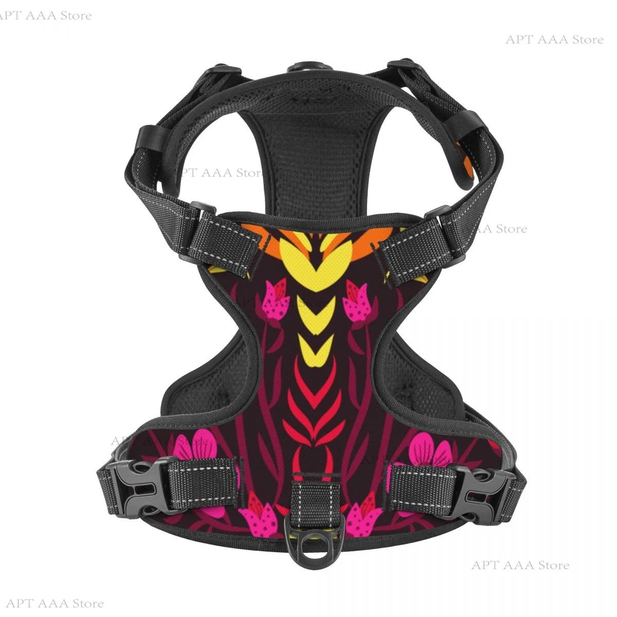 

Dog Harness Traditional Mexican Embroidery Reflective Harness Vest Walking