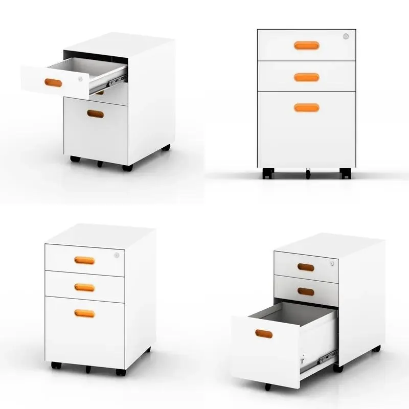 Steel Mobile Vertical File Cabinet Rolling Storage Organizer with Lock for Office Home Document Archive