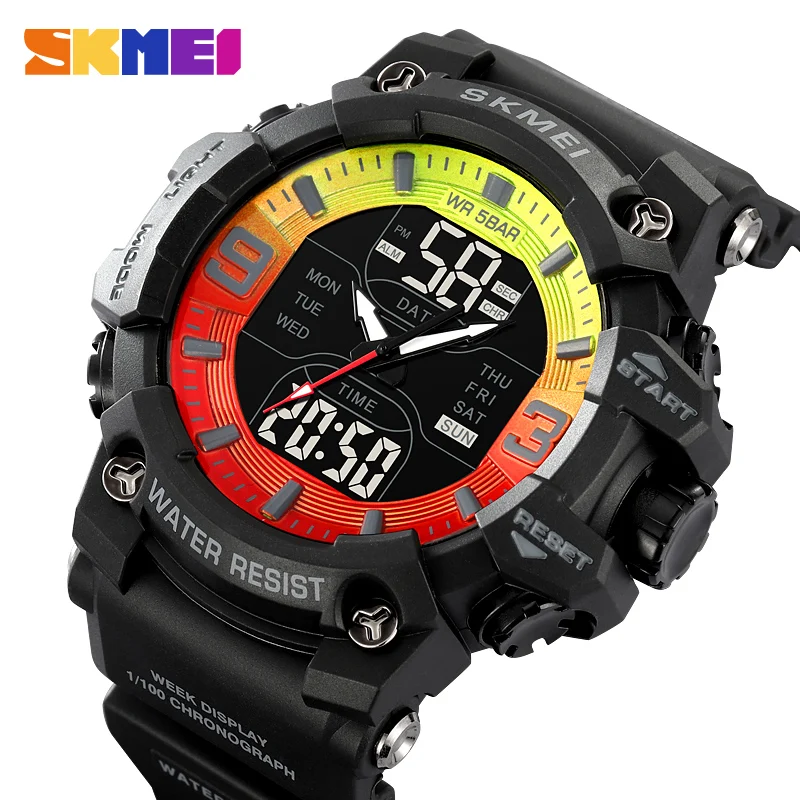 

SKMEI 2222 Digital Wristwatches Countdown Male Alarm Reloj Hombre Sport Fashion Watch Mens Chrono Casual 5Bar Waterproof