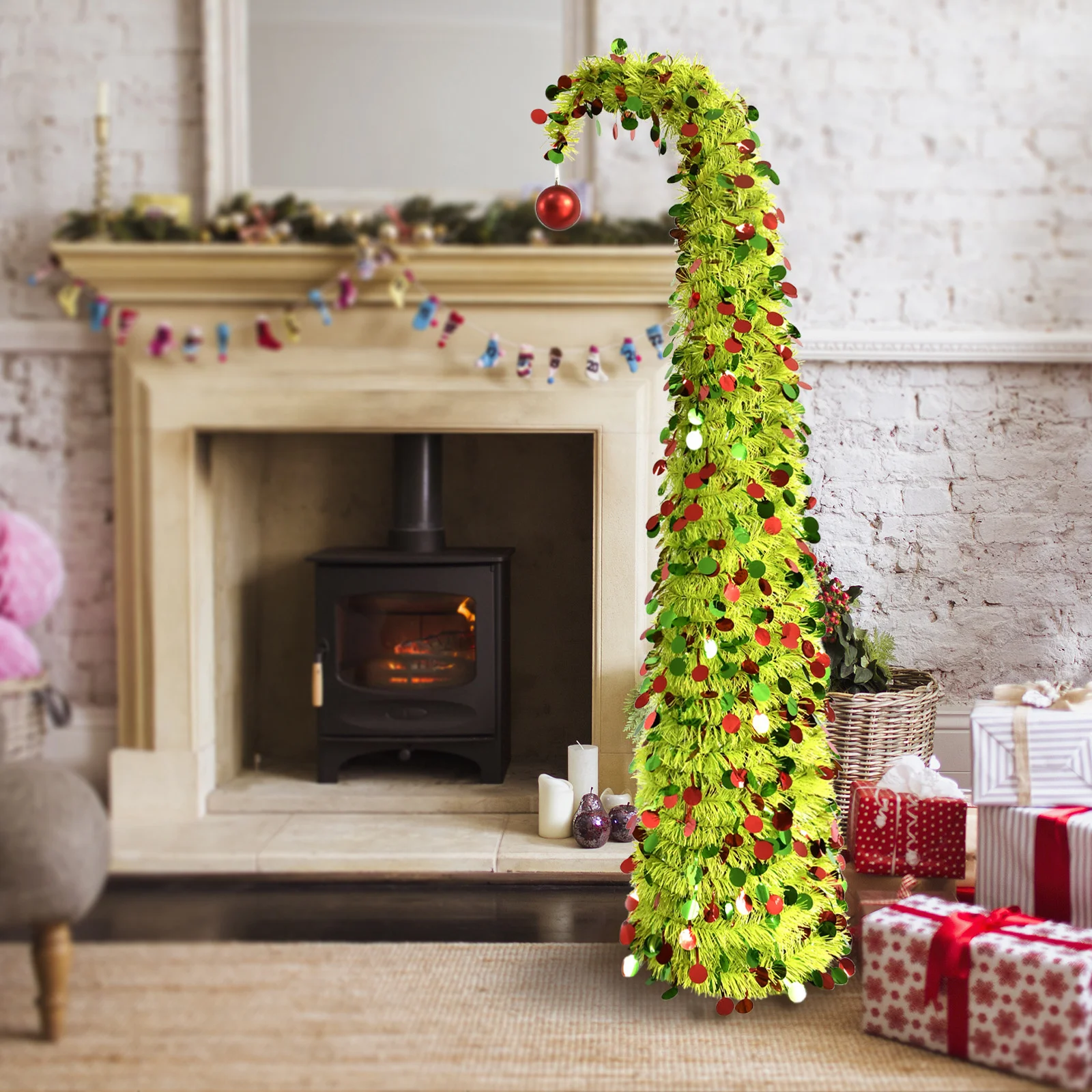 

Рождественская елка Фестиваль Орнамент Искусственная складная рождественская елка Рождественское украшение для зимнего праздника Сезон Рождественская вечеринка Декор