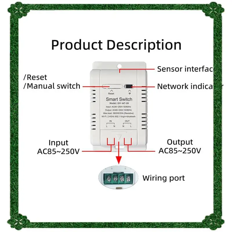 24-Hour Delivery 2X Ewelink Smart Temperature Switch WIFI 20A With Temperature Sensor Real-Time Temperature Monitoring For Fish