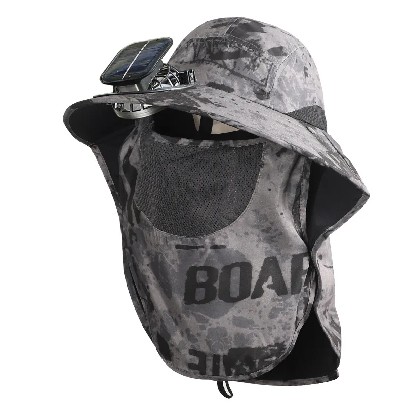 long-endurance-solar-fan-hat-high-wind-usb-rechargeable-summer-men's-fisherman-hat-shawl-sun-protect-neck-flap-sun-hat-4f012