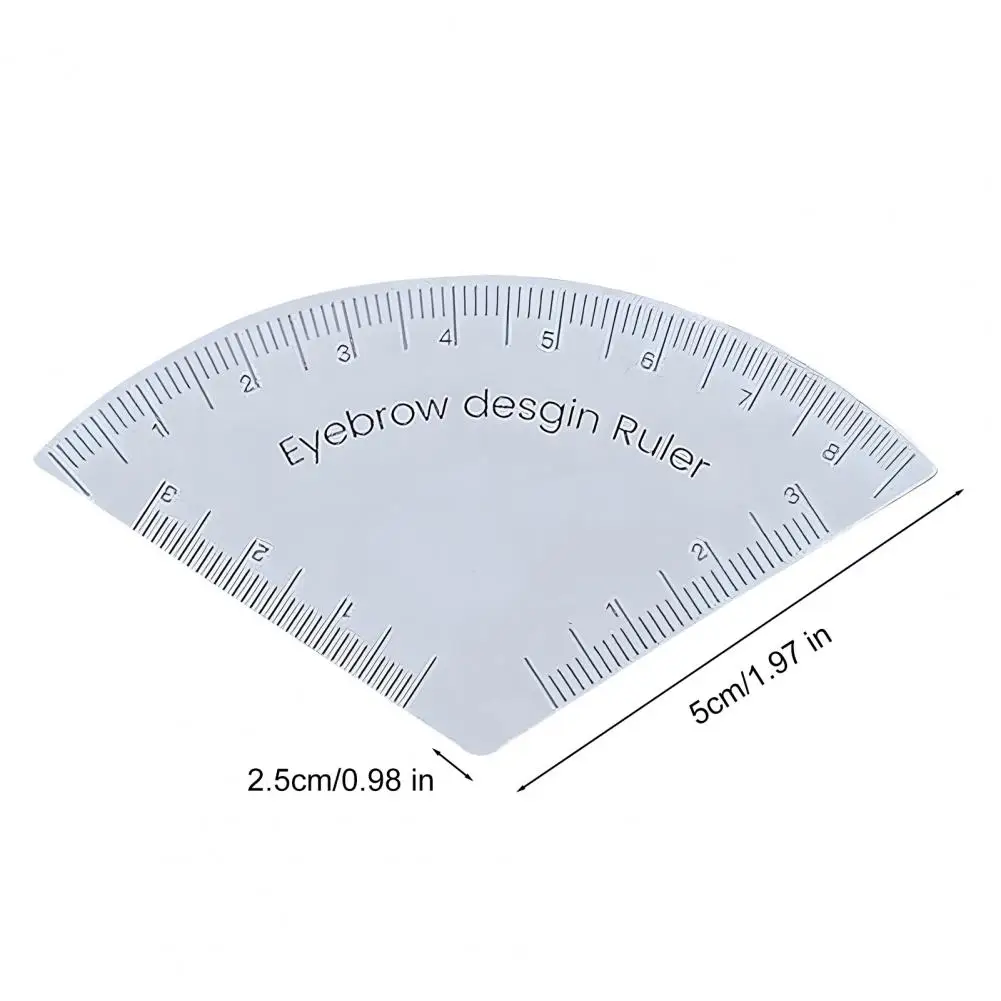 Wenkbrauwvormgevende liniaal Verstelbare make-up tekengids Wenkbrauwontwerpliniaal Draagbaar make-uphulpmiddel voor beginners Pros