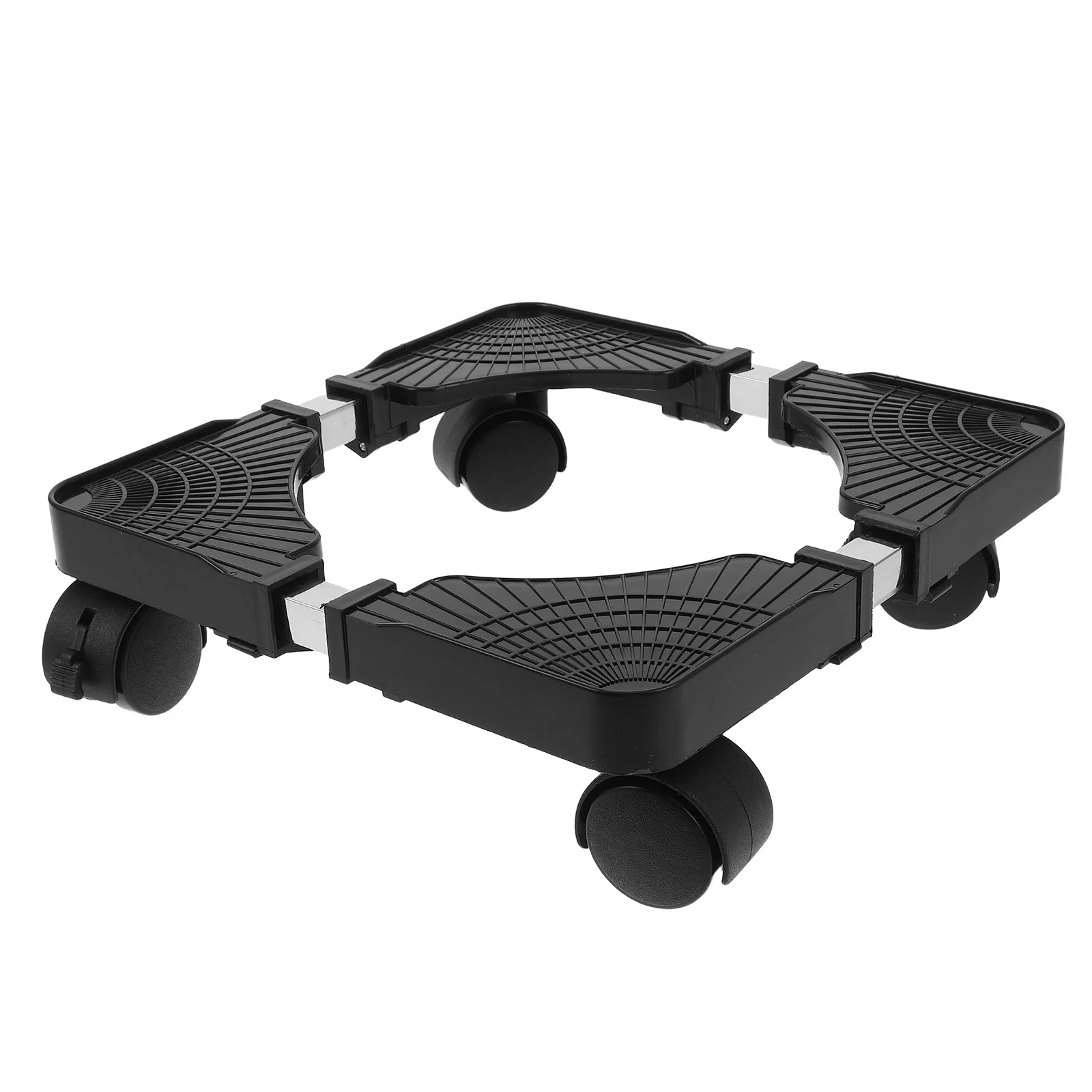 

Multifunctional Plant Stand 9.45-15Inch Adjustable Metal Flower Pot Trolley Heavy Duty Rolling Saucer For Indoor Movable