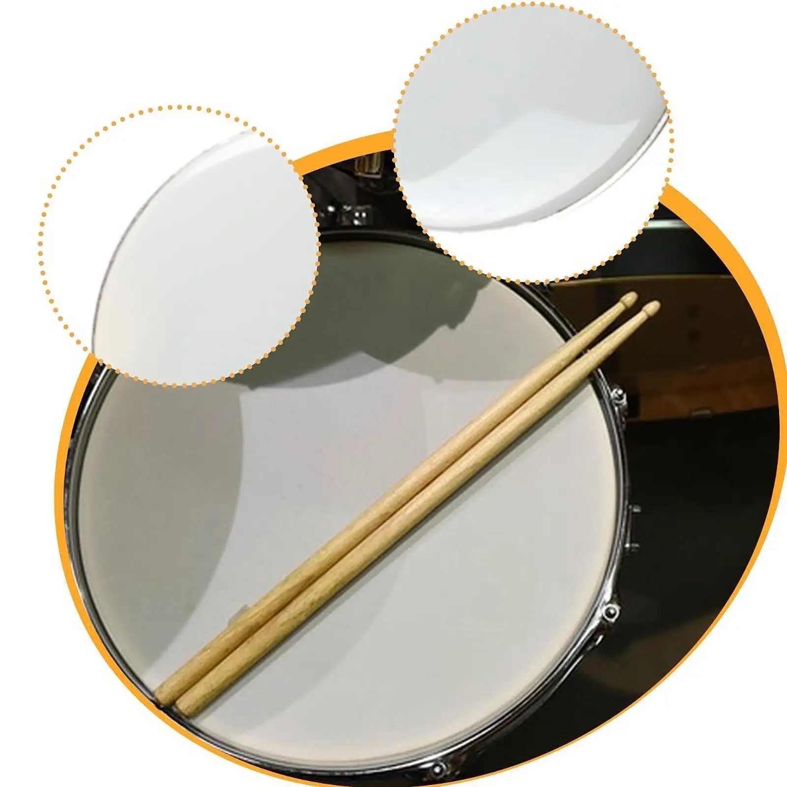 أجزاء قرع ملحقة محمولة لرأس الطبل من Snare لتمرين استوديو العرض