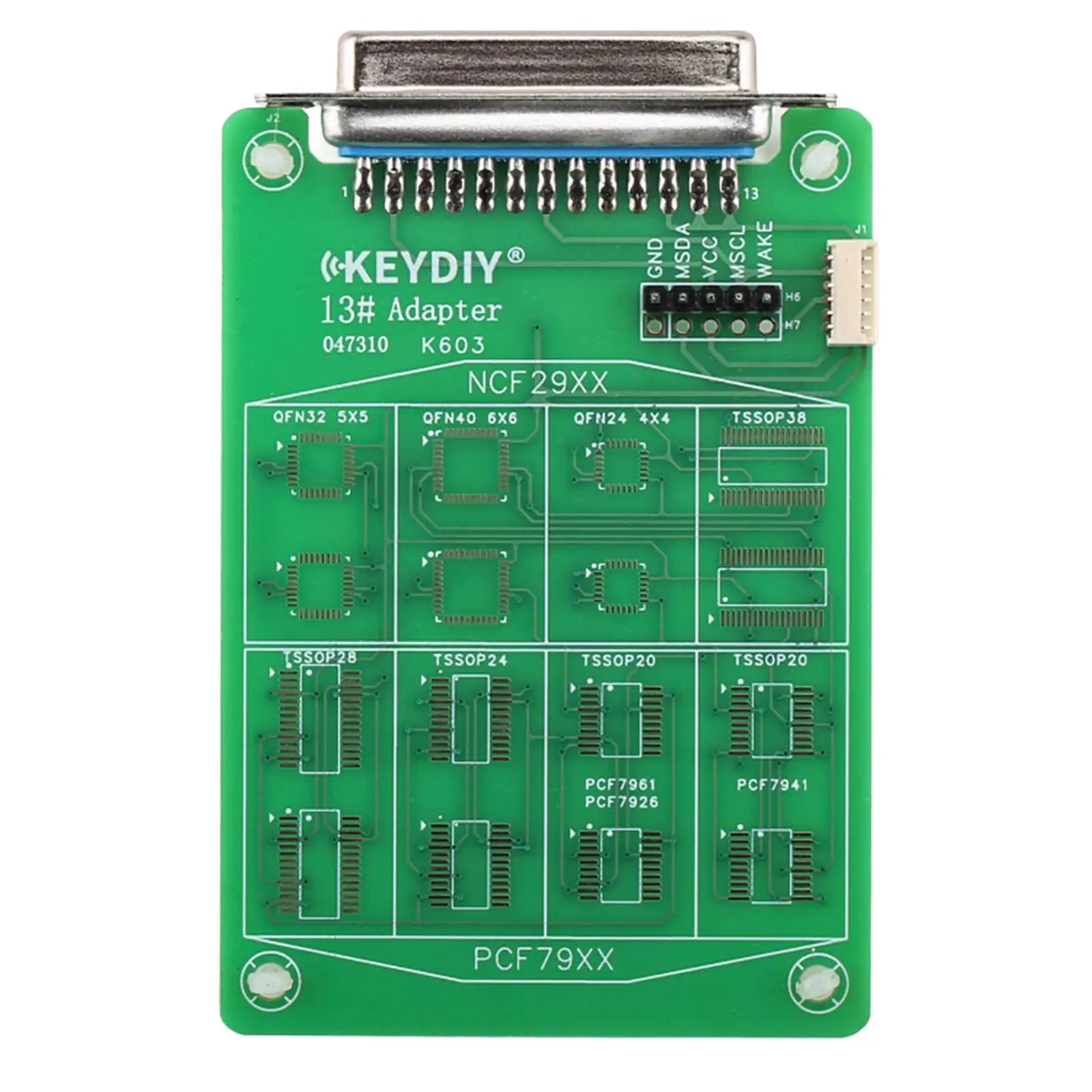 KEYDIY 13# NCF29xx Chip Remote Read Adapter Board 5C 5D Key Data Reader Water Damaged Broken Car Key Repair Tool Fit KDX4 KD-MAX