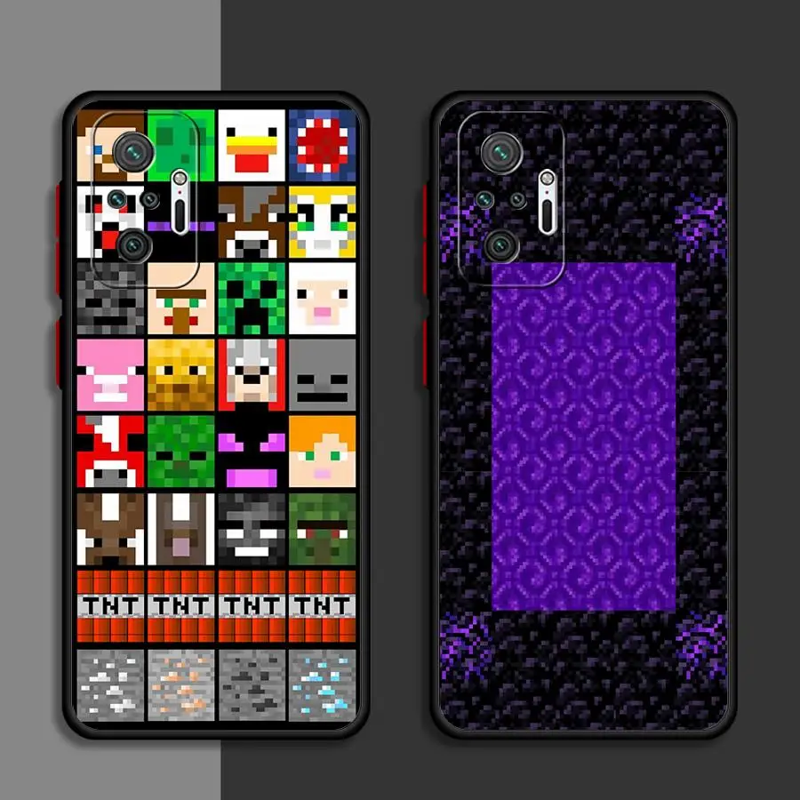 Green Pixel Monster Cartoon Phone case for Xiaomi Mi 11 Lite 5G 11T 12 12X 12T Pro Poco X3 NFC Pro X4Pro5G X4NFC X5 5G C40 cases