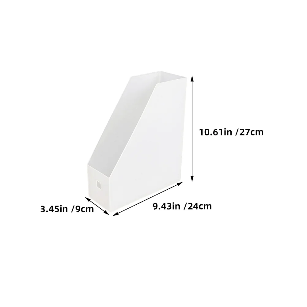 4 قطعة صندوق منظم الملفات تخزين بلاستيكي للمنزل والمكتب وثيقة مجلة كتب مرتبة رف مكتب حامل نظام حفظ الملفات #5