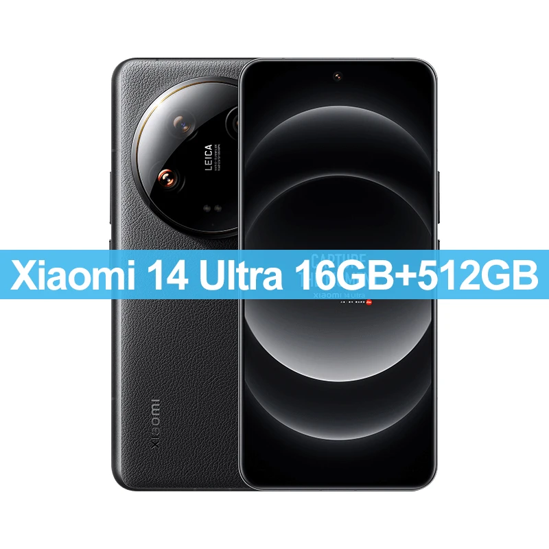 Global ROM Xiaomi 14 Ultra 256GB/512GB Snapdragon 8 Gen 3 6.73" 2k AMOLED Screen 90W 5300mAh Battery 50MP+32MP Camera