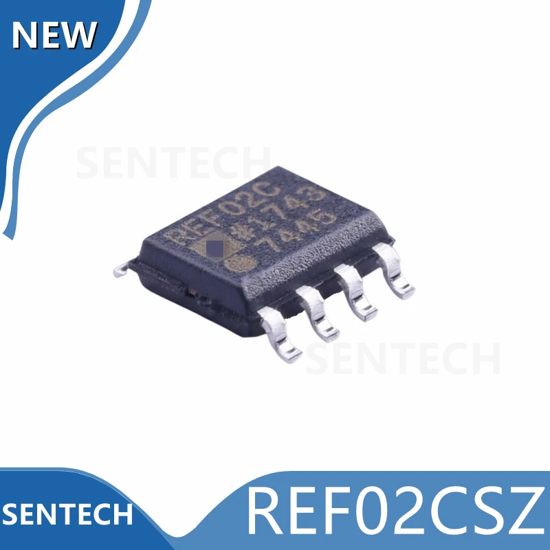 10Pcs/Lot New Original REF02CSZ SOIC-8 Wide supply voltage range, 5V output precision voltage reference