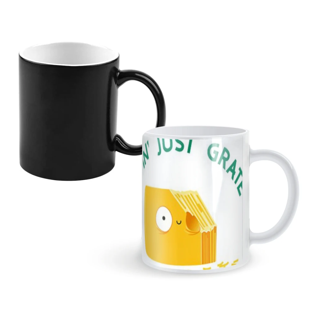 

GrateCoffee Mugs And Mug Creative Color Change Tea Cup Ceramic Milk Cups Novelty Gifts