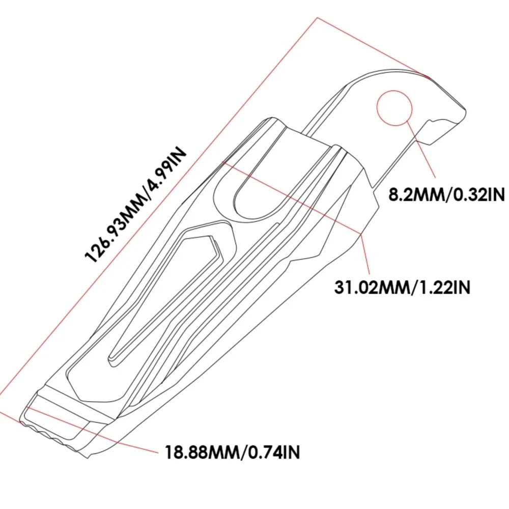 Motorcycle Rear Foot Pegs Rests Passenger Footrests For Yamaha T-MAX 500 530 XP TMAX 530 dx sx 2012-2019 155 MT07 MT 07 FZ